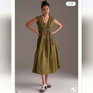 Eliza Pintucked Maxi Dress